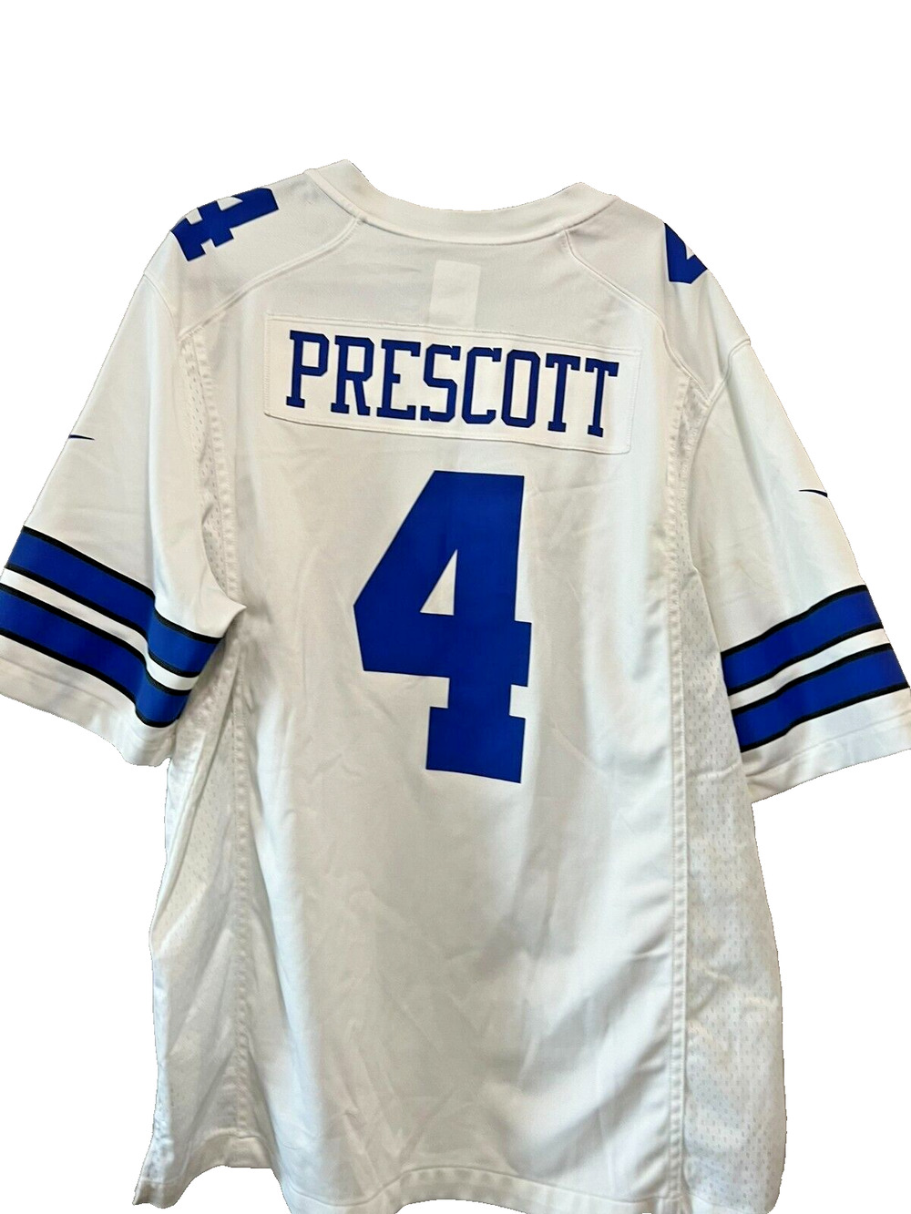 Nike NFL Dallas Cowboys Dak Prescott #4 On Field Jersey White Size XL